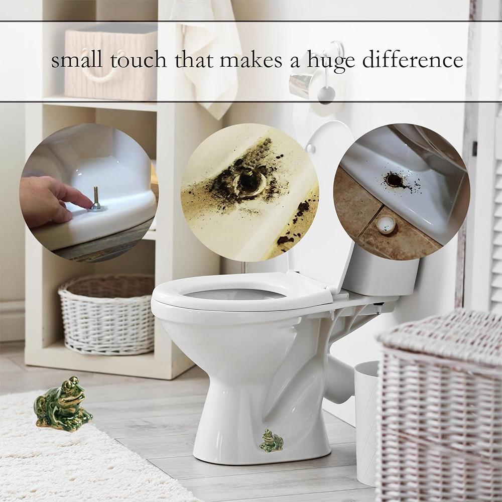 Cute Frog Covers Toilet Bolts,Resin Fish/Turtles/Birds Toilet Replacement Parts,Funny Handicraft Ornament Bathroom Accessories