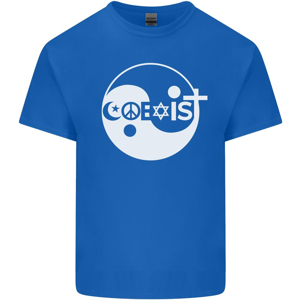Coexist World Peace Love Religion Hippy Anti War Unisexs Light Cotton TShirt