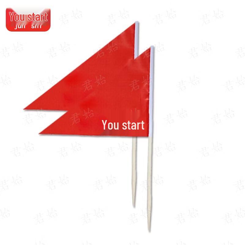 Small Triangular Red Ground Flags