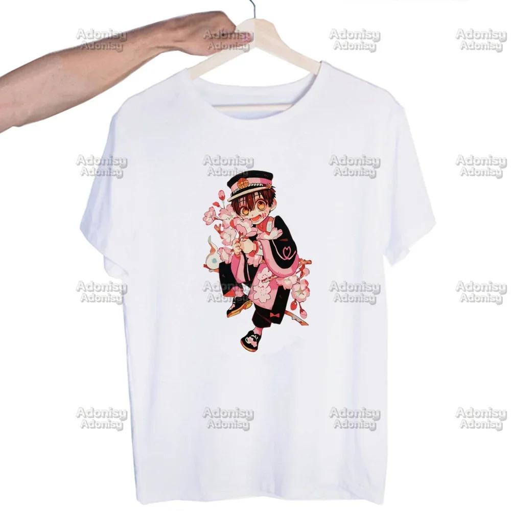 Hanako Kun Mens Harajaku Clothing Summer Streetwear Casual Loose Print Tee Short Sleeve Tops