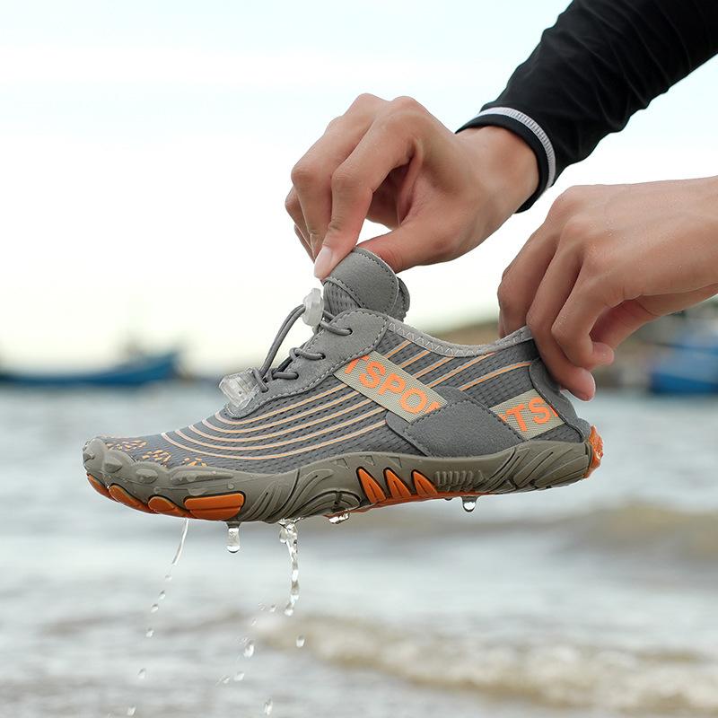 New Breathable Non-slip Casual Beach Shoes Men's and Women's Creek Wading Shoes Anti-cut Foot Protection Swimming Shoes Soft Couple