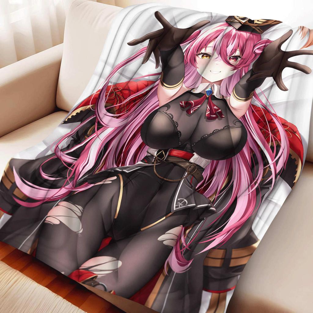 Cartoon Kitagawa Marin Furina Flannel Blanket Cover Warmth Soft Anime Blanket Multifunctional Decor Home Universal Blankets