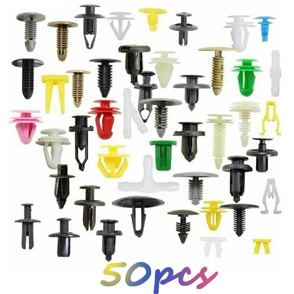 KJOY Brand 50/100/500PCS Automotive Universal Hybrid Door Panel Bumper Expansion Screws Threaded Nails  car interior