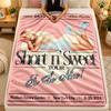 Flannel BlanketSabrina Carpenter Warm Soft Throw Blanket for Indoor Sofa Bed Living Room Use