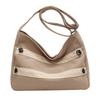 Women's canvas bag new simple solid color large capacity tote bag fashion casual commuter shoulder messenger bag women