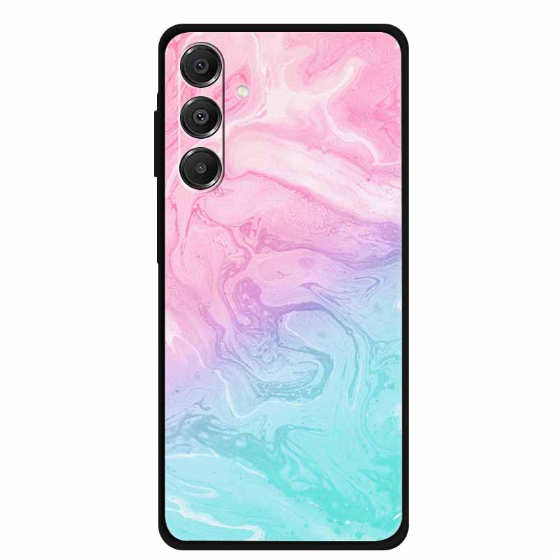 For Samsung Galaxy A14 A15 A16 5G Case Marble Soft TPU Phone Back Cover For Samsung A14 A15 4G Shockproof Silicone Painted Coque