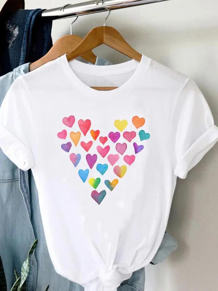 Women T-shirt Summer Short Sleeves Print Clothes Graphic T Shirt Feather Painting Bird Clothing Fashion Female Tops