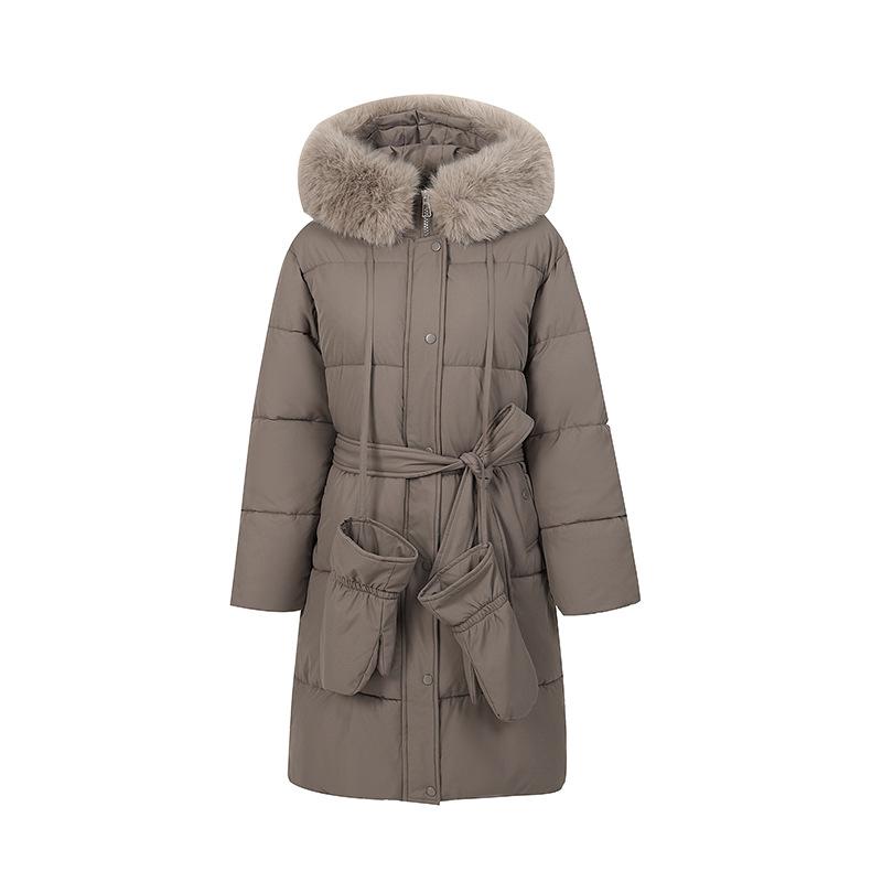 Cotton clothes women's short models, new winter loose hooded fur collar thickened warm medium and long bread clothes jacket