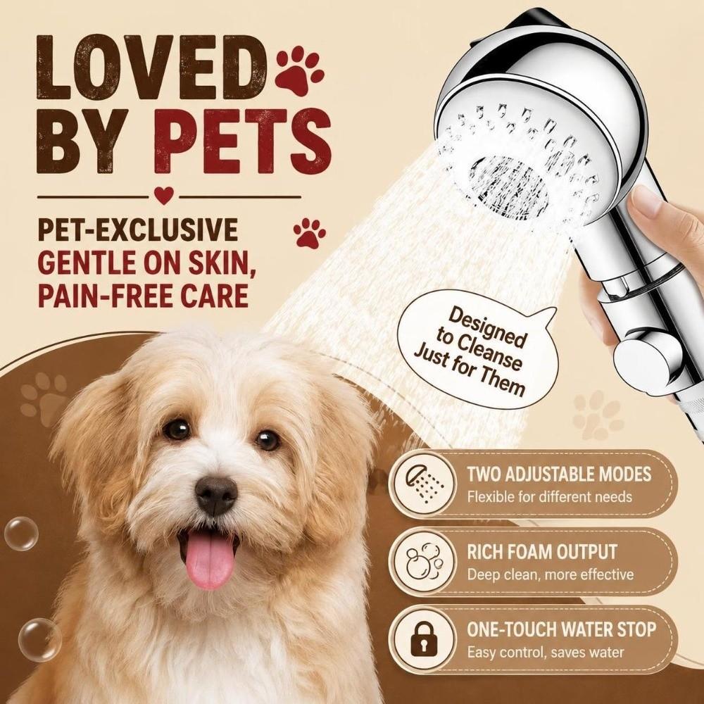 Detachable Pet Bath Nozzle Adjustable Dog Shower Head New Pet Shower Sprayer  Pet Bathing Tools