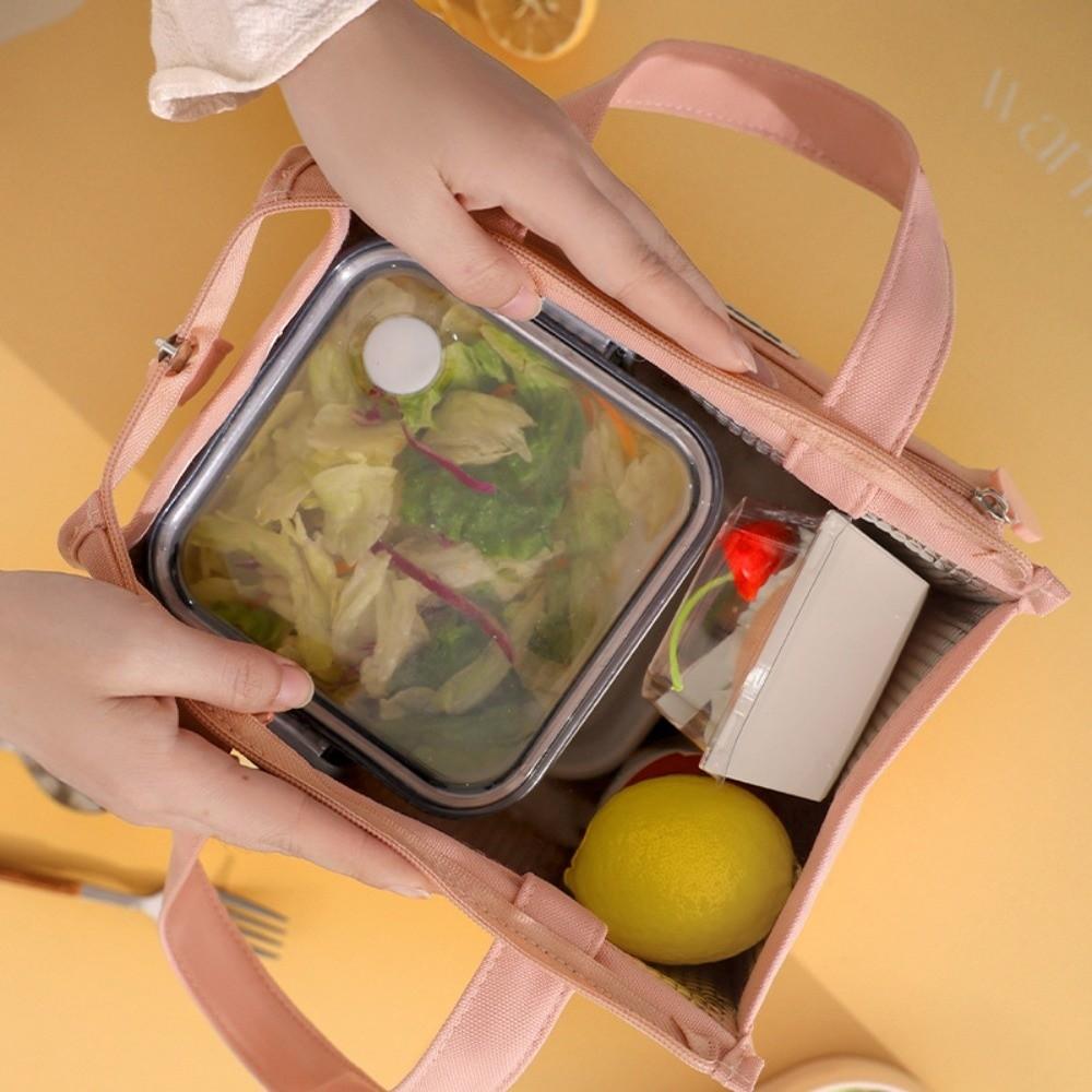 Thicken Portable Lunch Bag Multip-Pocket Thermal Insulation Bag Picnic Food Pouch  Women Girls