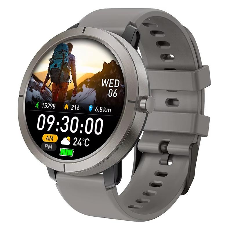 DM76 Smart Watch 1.32 Inch AMOLED GPS Supports GLONASS BDS Galileo NAVIC QZSS Barometer Compass Altitude Men Outdoor Smartwatch