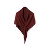 Plush Knitted Triangle Scarf Korean Style Cape Wraps Fashion Winter Shawl  Women/Men