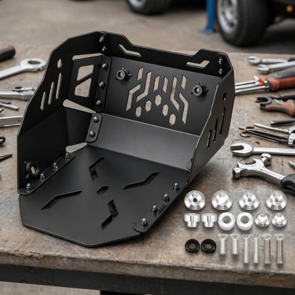 Aluminum Alloy Engine Lower Guard Plate Shielding Vented