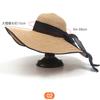 Temperament All-match Beach Straw Hat Women's Summer Seaside Travel Large Brim Sun Protection Vacation All-match Large Brim Sun