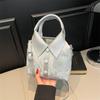 Pu Portable Shirt-Style Shoulder Bag Women  Versatile Crossbody Bags Zipper Handbag High Quality Tote Commuter Bags Gifts