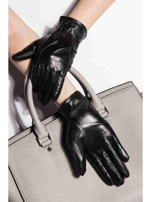 Hengyuanxiang Women's Winter Goatskin Gloves