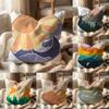 Classic Sunrise Cartoon Cushion Cover Multi-Scene Pillow Cover for Home & Car - Reversible, Soft & Durable for Daily Use