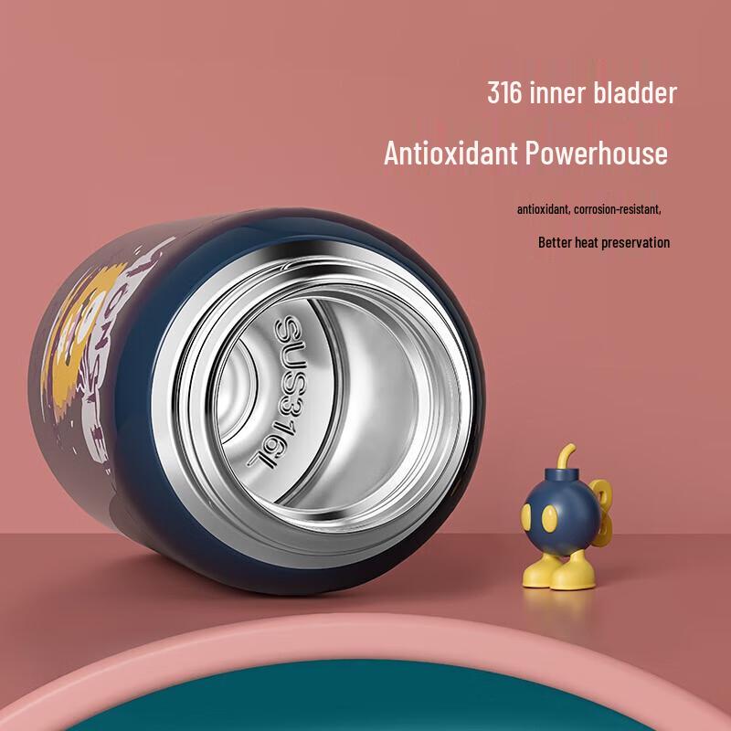 Fuguan 316 Stainless Steel Smart Kids Thermos with Straw