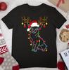 Chihuahua Christmas Light Lovely Dog Tshirt Black All Sizes KK2191 Unisex T-Shirt