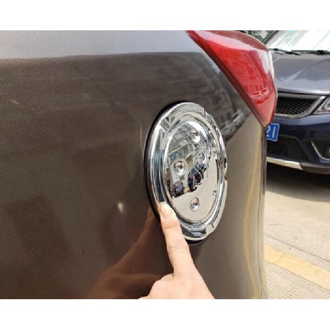 For Kia Sportage R 2011-2016 Glossy Chrome Outside Fuel Oil Tank Cap Cover Trim