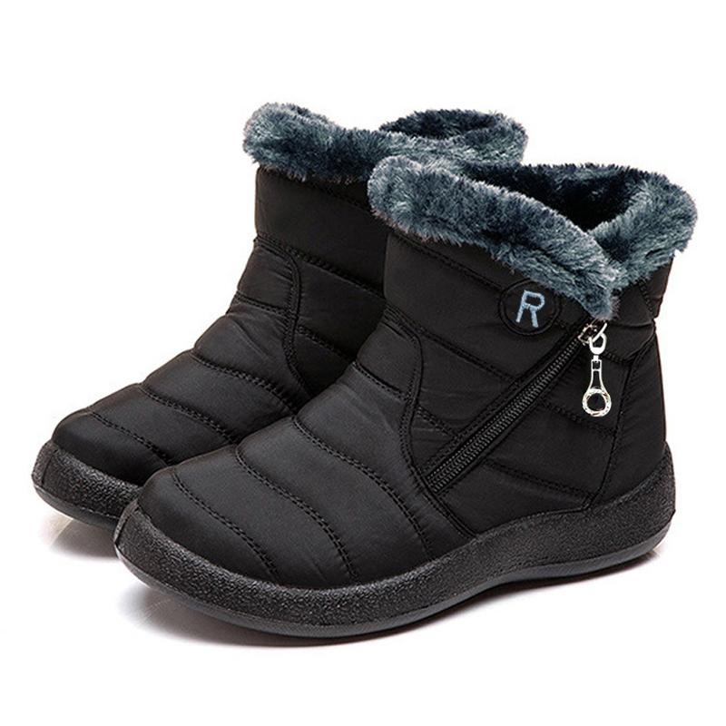 High Quality Winter Boots Women's Boots Mother Shoes Waterproof Ankle Boots Women Rain Warm Fur Foot