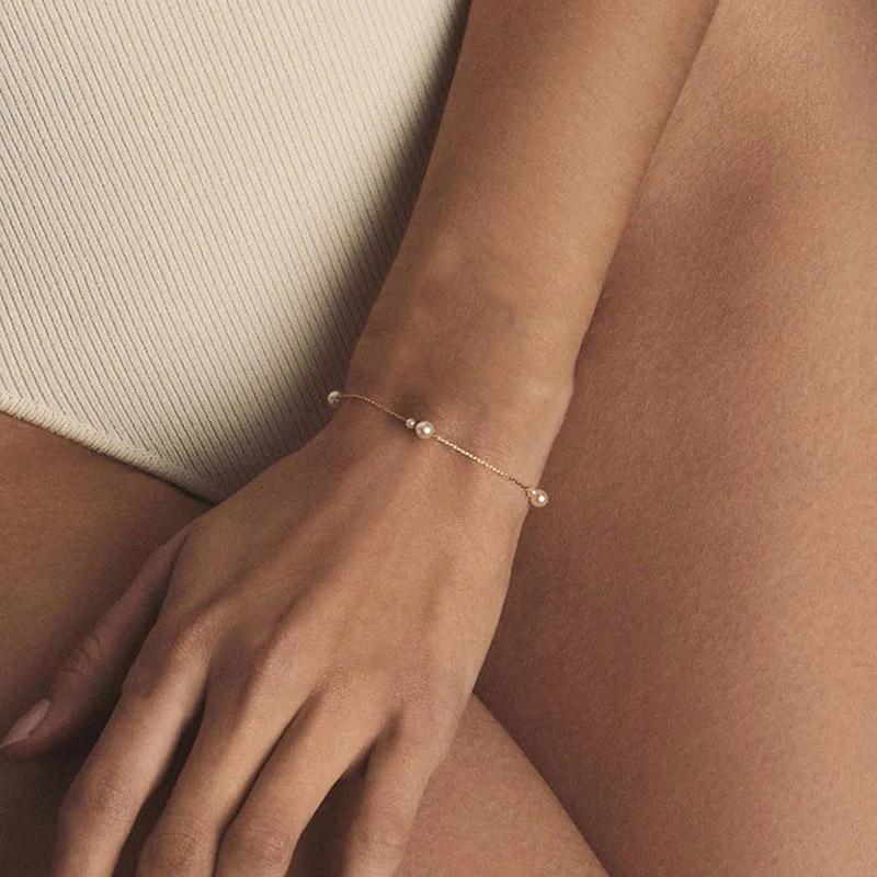 Coliere cu Perle din Oțel Inoxidabil 316L Brățări Foxanry Delicat Simplu Impermeabil Nuntă Mireasă Bijuterii Cadouri EL0080