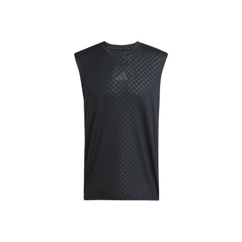 

adidas brand logo sports casual sleeveless vest for men, black/carbon black S чёрный