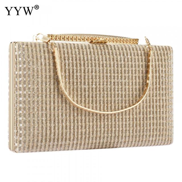 Bolsas de noche de lentejuelas doradas Bolsos de fiesta para mujeres Boda  Elegantes bolsos Clutches de novia Bolso de fiesta Crystal Prom Sac A Main  comprar a buen precio — entrega gratuita,