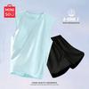 MINISO Women's Casual Ice Silk Quick-Dry Vest & Shorts Set