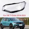 For VW Volkswagen T-Cross 2018 - 2023 Headlight Cover Car Headlamp Glass Lens Lamp Shell Replace Original Lampshade