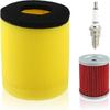 MOTOALL 13781-19B00 Motorcycles Air Filter Set Fit for Suzuki Quadrunner 250 2x4 4x4 1987-2001 for King Quad 300 1991-2002 Replaces 1378119B00