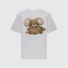 Damen Y2K Baumwoll-T-Shirt Harajuku Grafikdruck Hip Hop Tee Rock Punk Retro Oberteil Goth Streetwear Locker Kurzarm T-Shirt