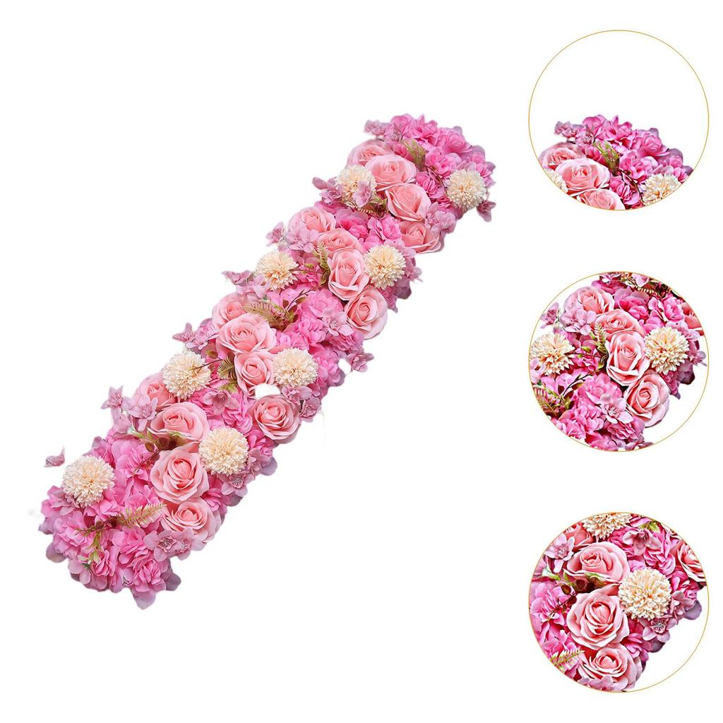 Artificial Flowers Flower Wall Panels Realistic Arch Door Flower Row for Wedding Craft Art DIY Photo Background Reception