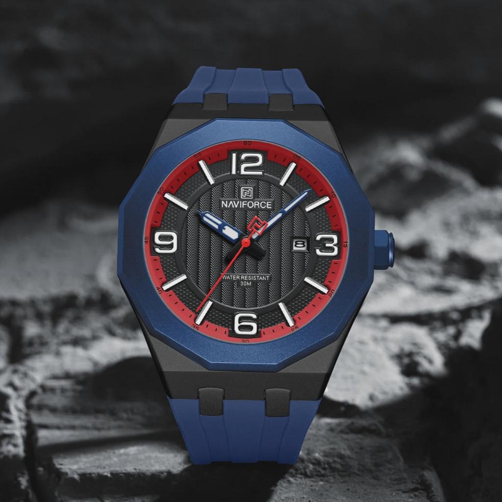 Luxury Men's Business Watch Waterproof Sports Quartz Clock Silicone Strap Men Wristwatches