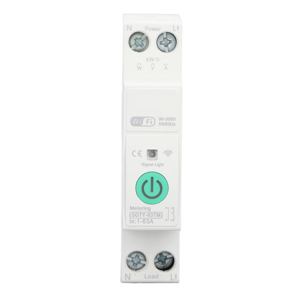 WIFI Metering Circuit Breaker APP Voice Control Power Consumption Monitoring Smart Home Switch with