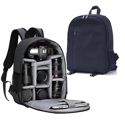 Sac à Dos Numérique Multifonctionnel pour Appareil Photo - Sac d'Appareil Photo DSLR d'Extérieur Imperméable avec Pochette pour Objectif pour Nikon Sony et Plus
