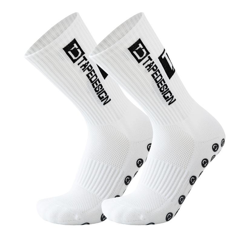 Calcetines para correr para deportes al aire libre, calcetines elásticos, calcetines atléticos de fútbol, ​​calcetines antideslizantes con empuñaduras