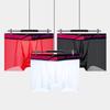 1 Piece V Low Waist Men's Boxer Transparent Ultra-thin Ice Silk Men Underwear Sports Breathable Sexy U Convex Man Boxershorts Trunks