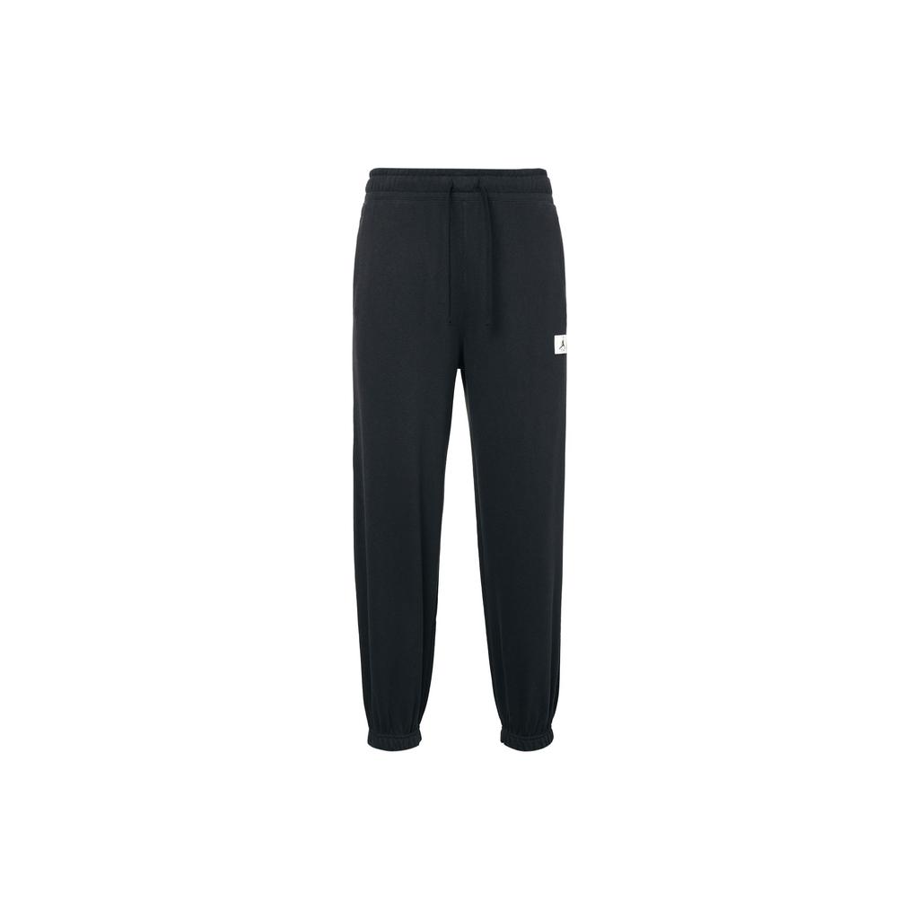Jordan Fleece-Lined Joggers With Elastic Drawstring And Logo Patch Side Pockets Women Bottoms Black DQ4608-010