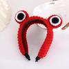 Cartoon Animal Wash Face Headband Knitted for Frog Headbands Lovely Party Hair P