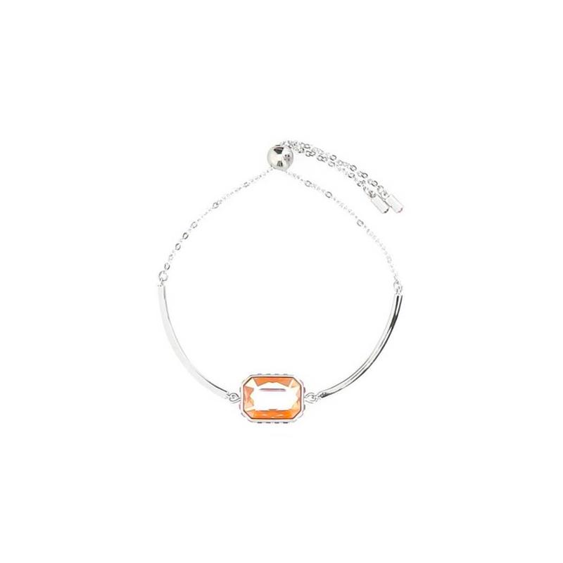 Swarovski Beautiful and Exquisite Bracelet Women s Silver 5616642LIME серебряный