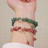Erdbeer-Kristall-Blumenarmband Armreifen Damen Mode Schmuck Zubehör Geschenk