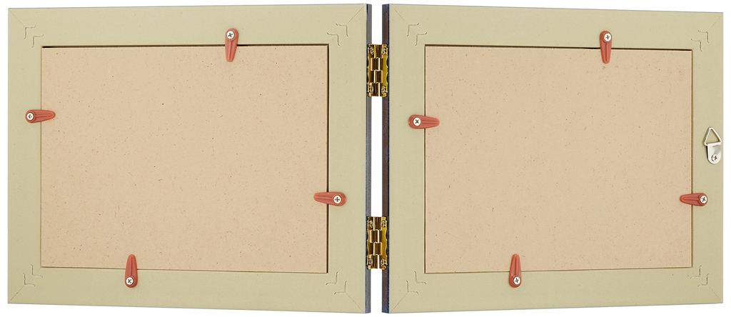 VANJOH Fotorahmen Paar Rahmen 2LW mit Passepartout Horizontal Blau 454100 L/2L