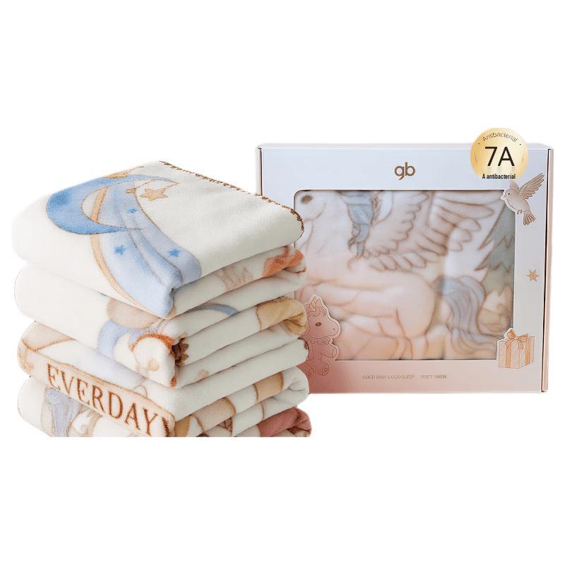 Goodbaby Double-Layer Penguin Fleece Baby Blanket 7A Antibacterial Antistatic розовый