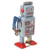 Wind Up Vintage Robot Toys Clockwork Walking Toy Retro Tinplate Toy for Photo Prop Decoration Gift