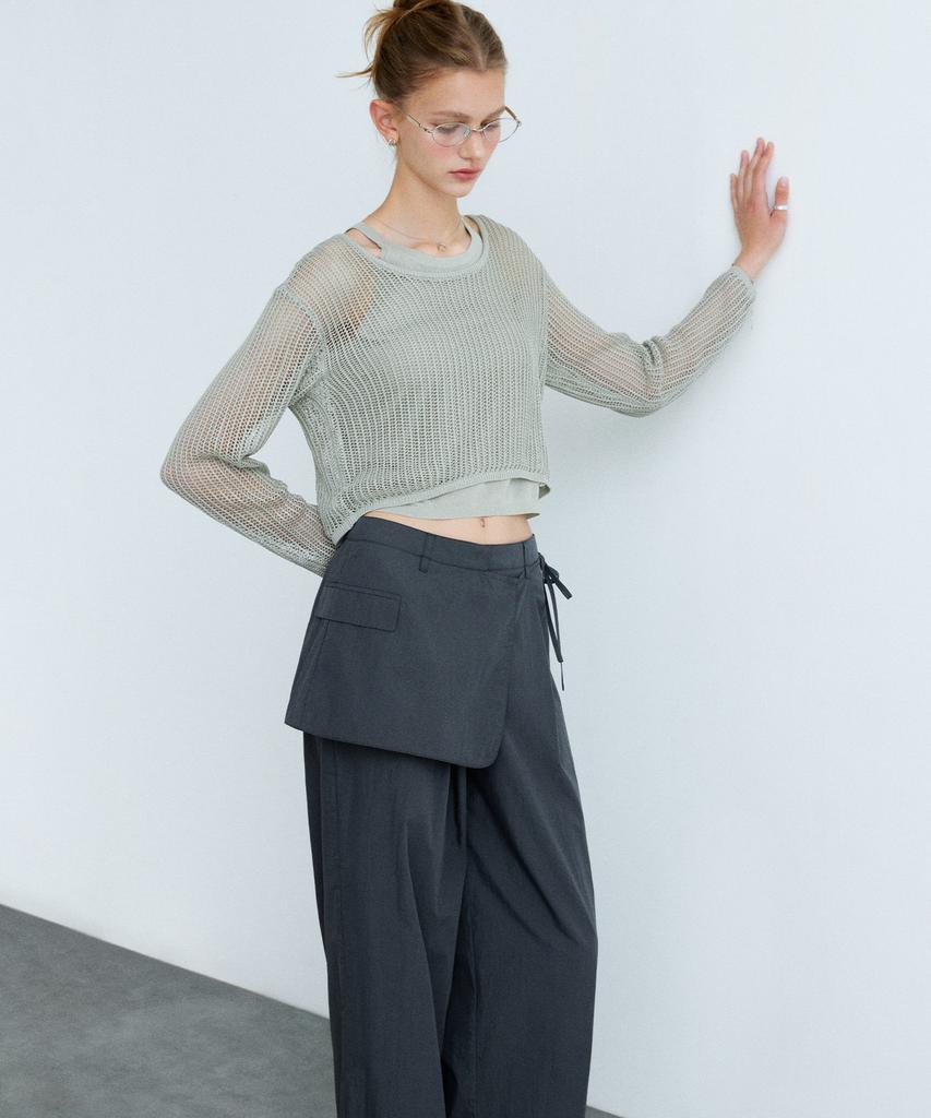 MIXXO Nylon Layered Pants_Miwtcg402B