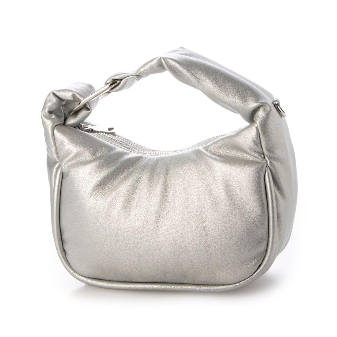 Metal Accent Puffy Mini Shoulder Bag SV [Cache Cache] 10-00-00230 Women s
