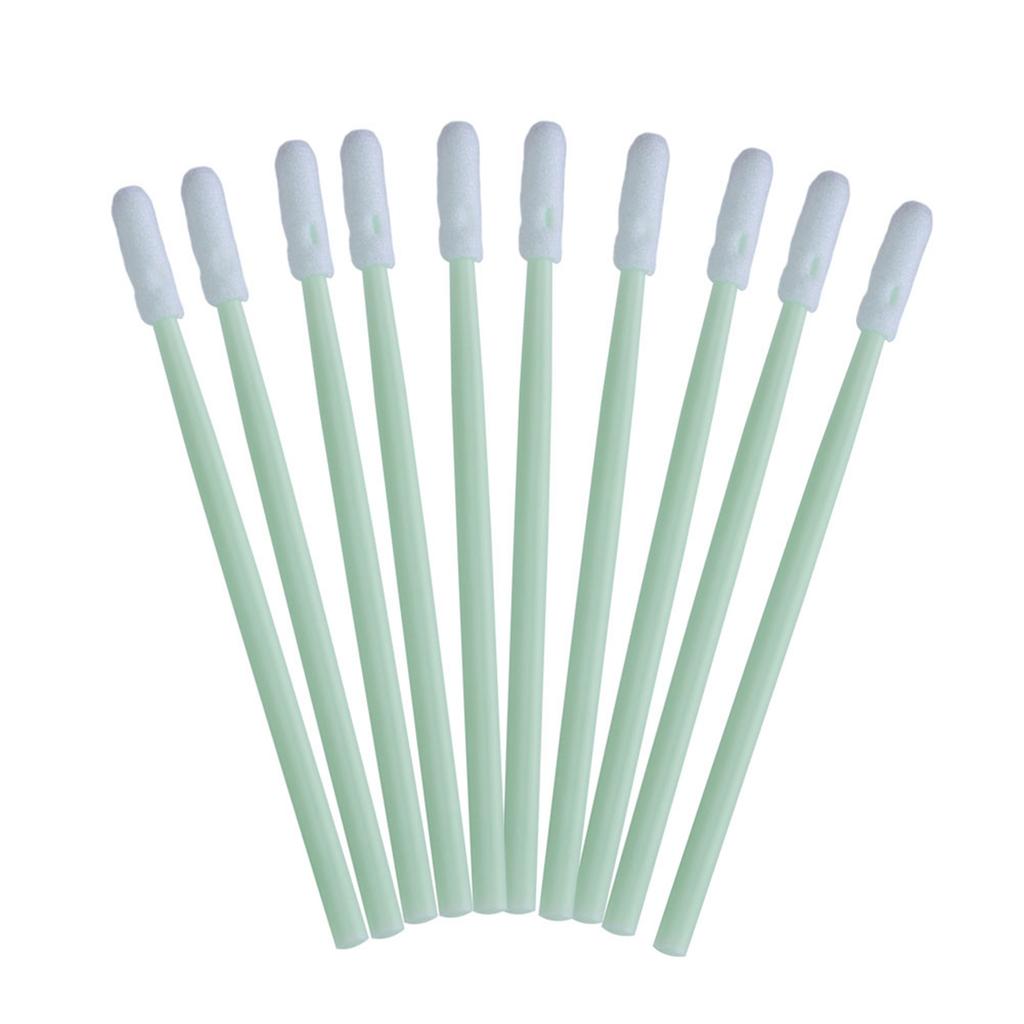 100pcs Anti Static Foam Cleaning Swabs Round Tip Stick For Printer Disk Lens