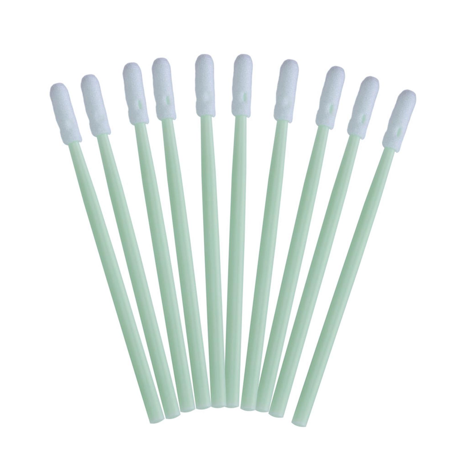 100pcs Anti static Foam Cleaning Swabs Round Tip Stick For Printer Disk Lens