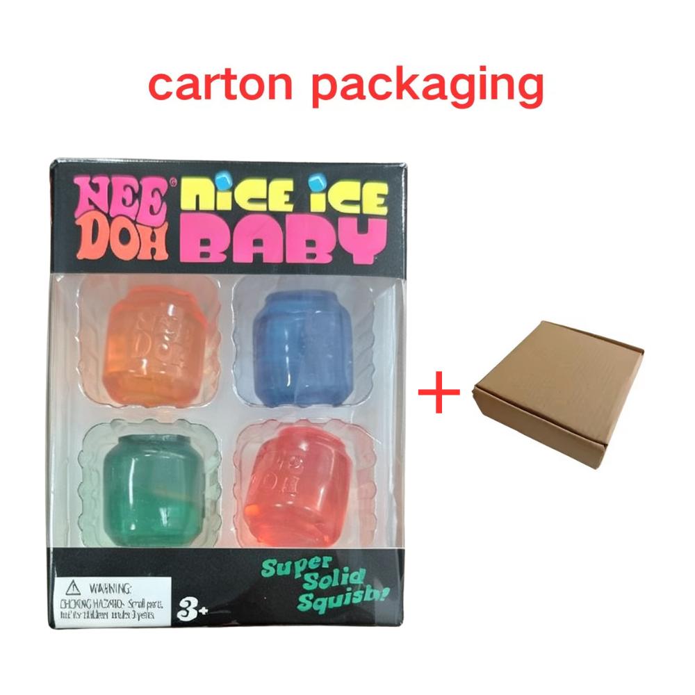 Squishy Schylling NeeDoh Nice Cube Sensorisch Knijpspeelgoed Super Squishy Stressverlichting Angst Sensorisch Hulpmiddel Stressverlichter Speelgoed
